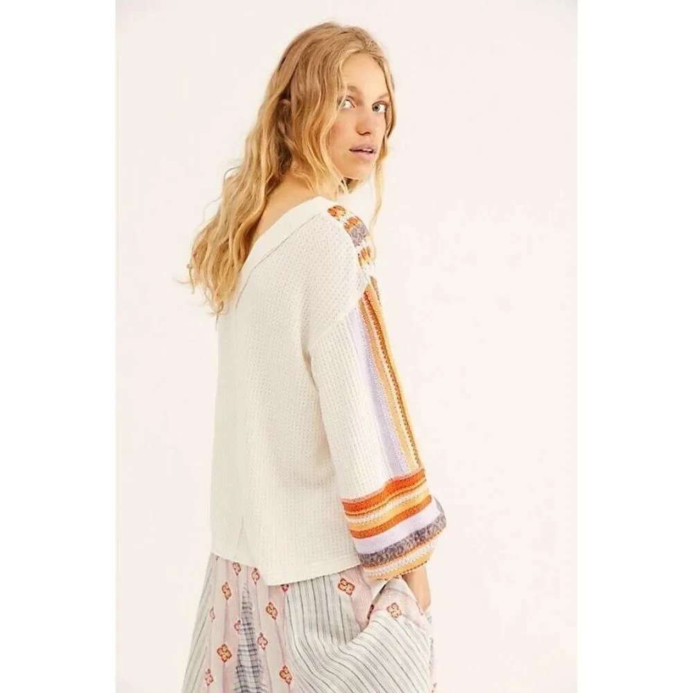 NEW FREE PEOPLE Sz S COPENHAGEN SWIT THERMAL PULLO